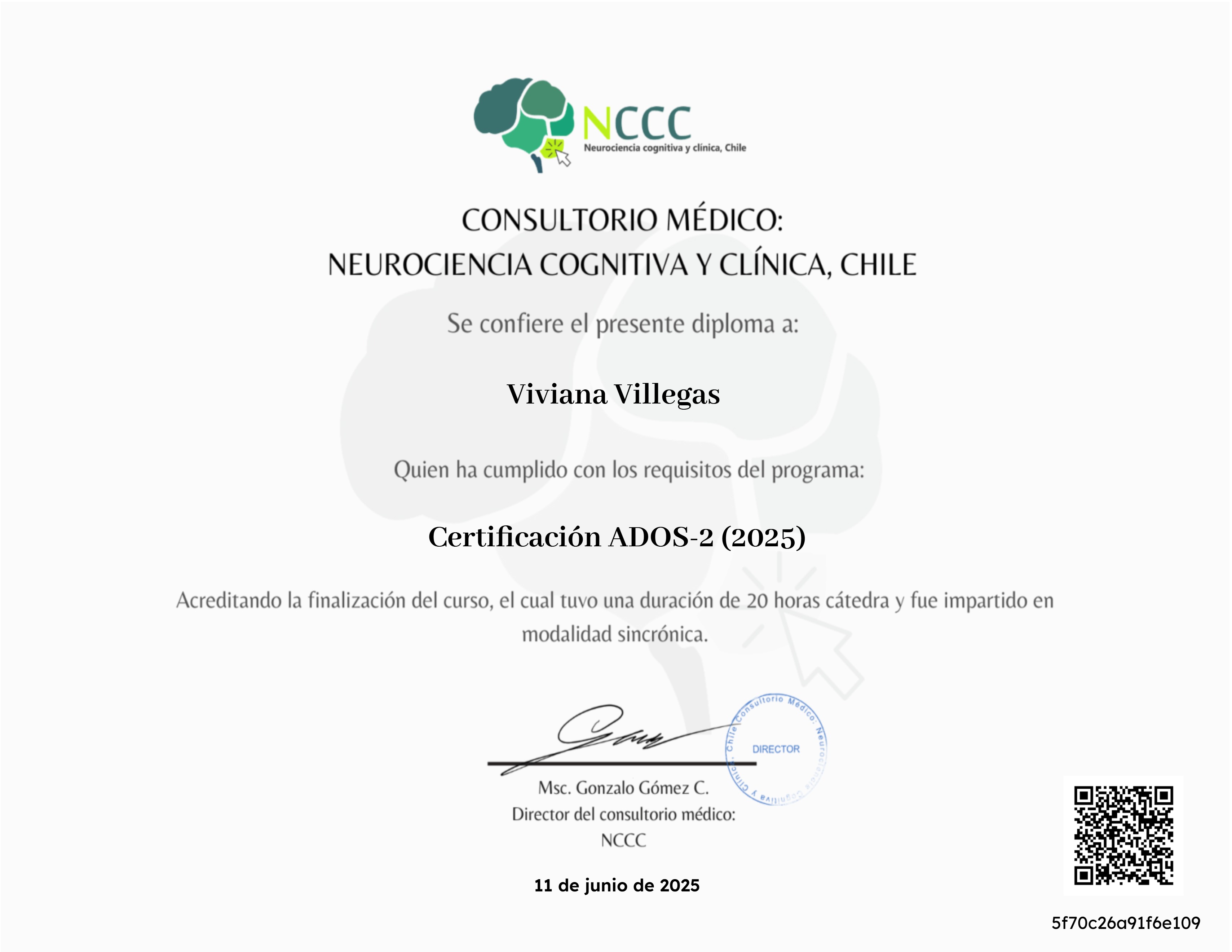 Certificación ADOS-2